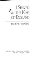 Cover of I Served the King of England