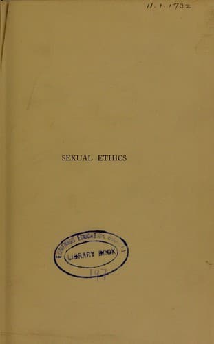 Cover of Sexual Ethics