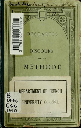 Cover of Discourse on Method