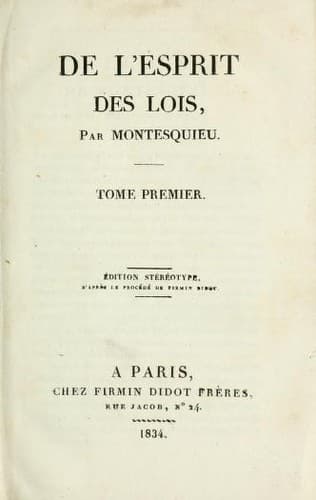 Cover of The Spirit of the Laws