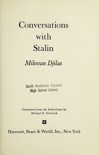 Cover of Conversations with Stalin